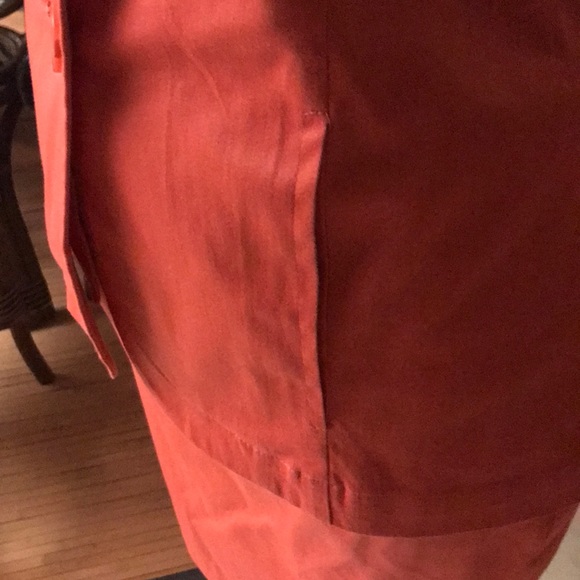 NWOT Monroe & Main Orange Sleeves 2-Pc Cotton Suit - Picture 4 of 8